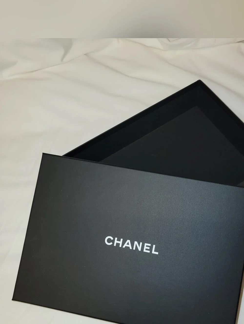 Empty Chanel Black Matte Box